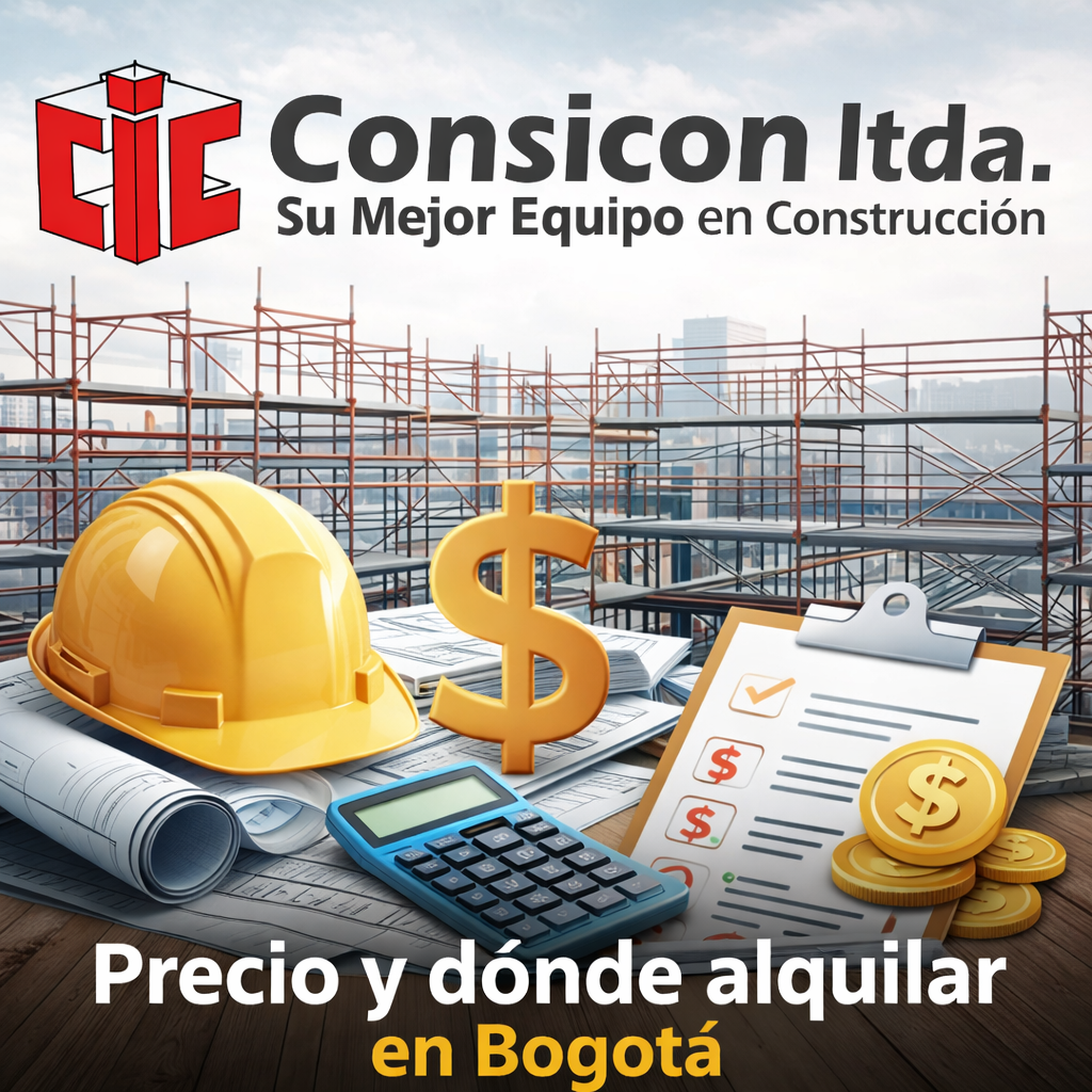 Precio de alquiler de andamios en Bogotá con equipos de construcción y presupuesto de obra – Consicon Ltda